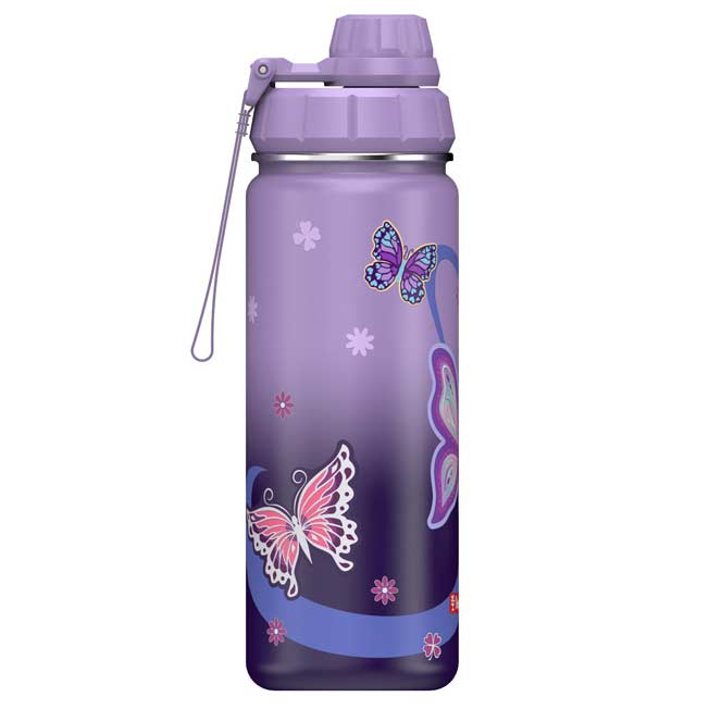 Step by Step Edelstahl Trinkflasche Sweet Butterfly