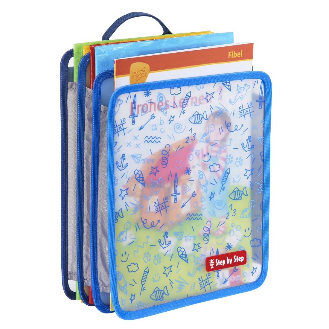 Step by Step Faltbare Heftbox DIN A4 blau