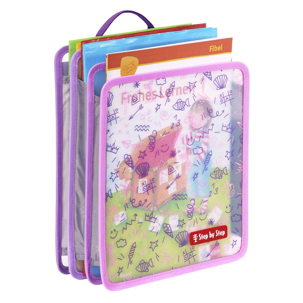 Step by Step Faltbare Heftbox DIN A4 pink