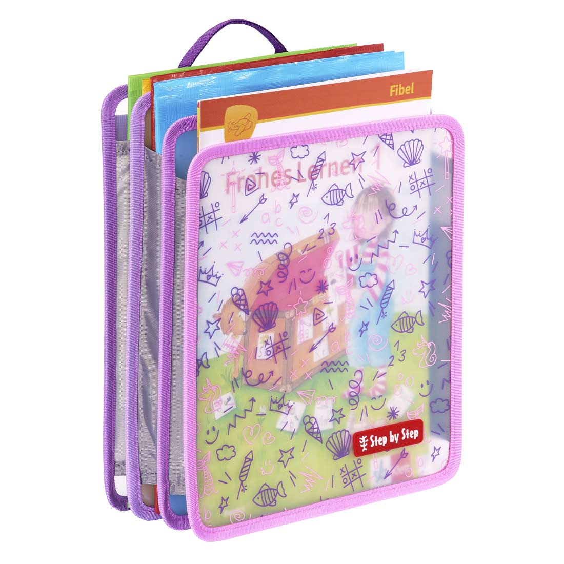 Step by Step Faltbare Heftbox DIN A4 pink