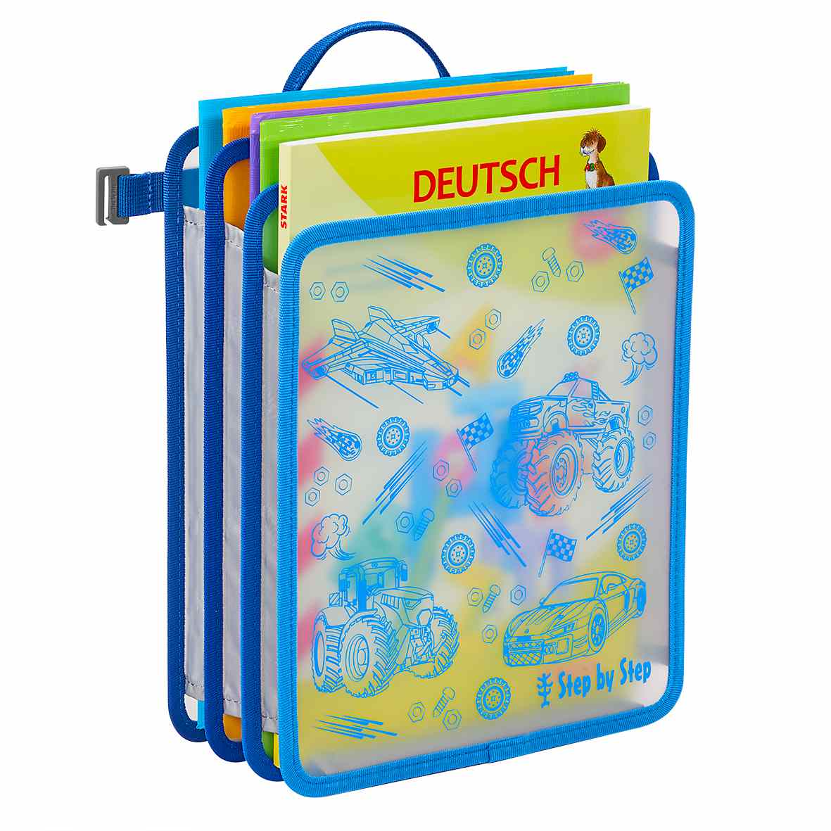 Step by Step Faltbare Heftbox DIN A4 (blau)