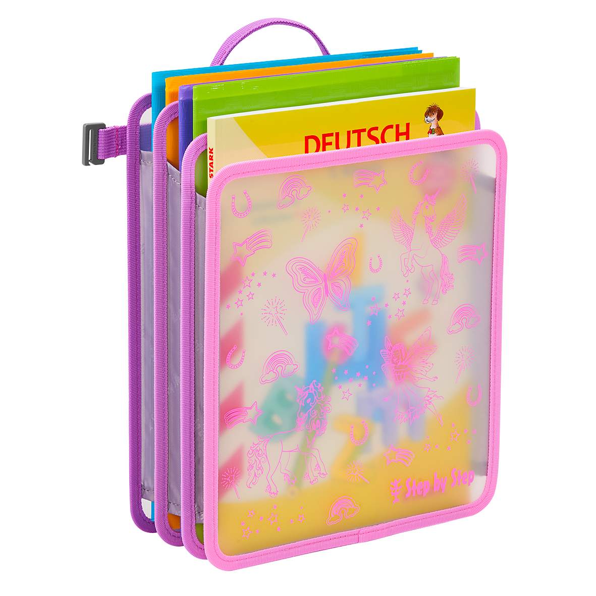 Step by Step Faltbare Heftbox DIN A4 (pink)