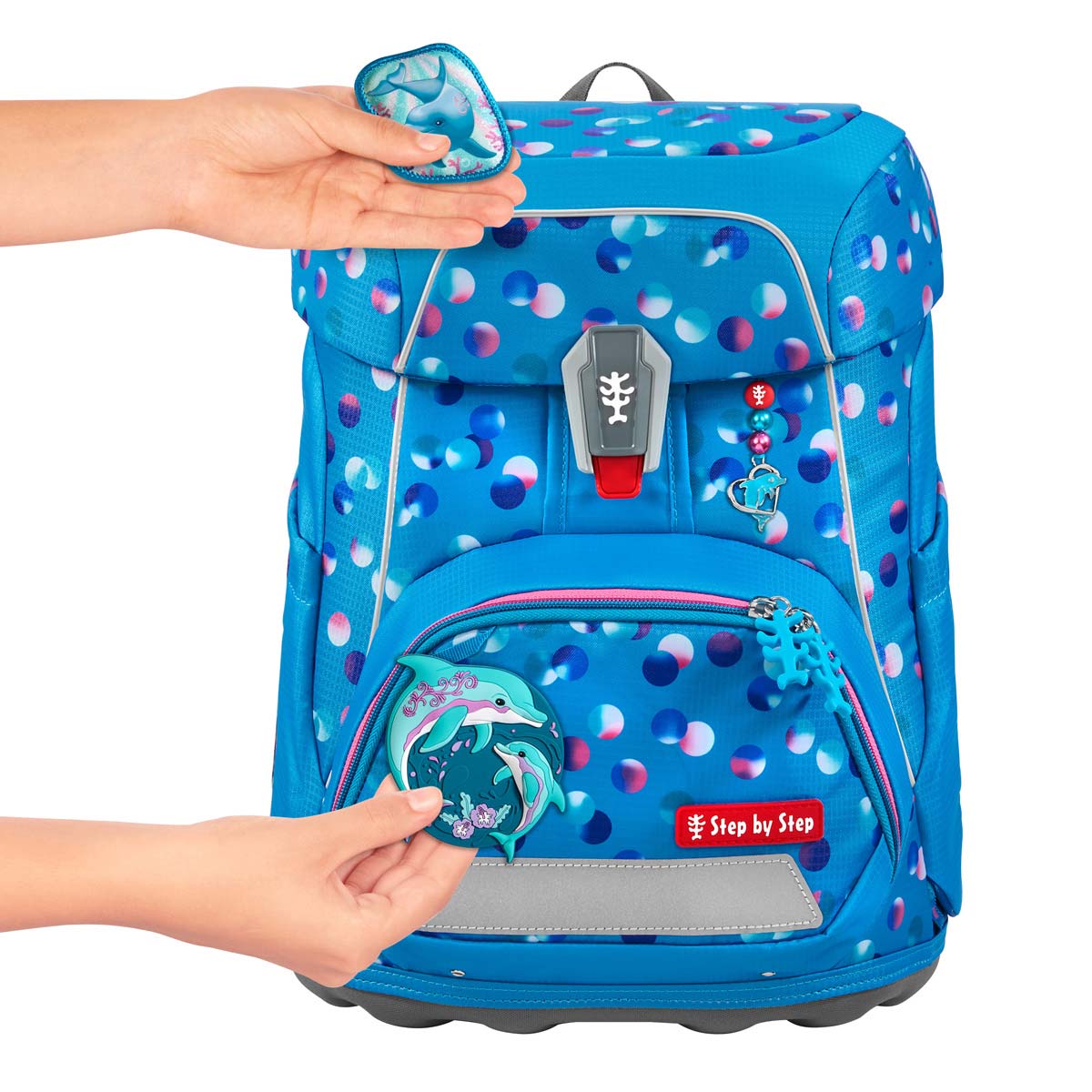 Step by Step FIT Schulranzenset 5tlg. Dolphin Finja