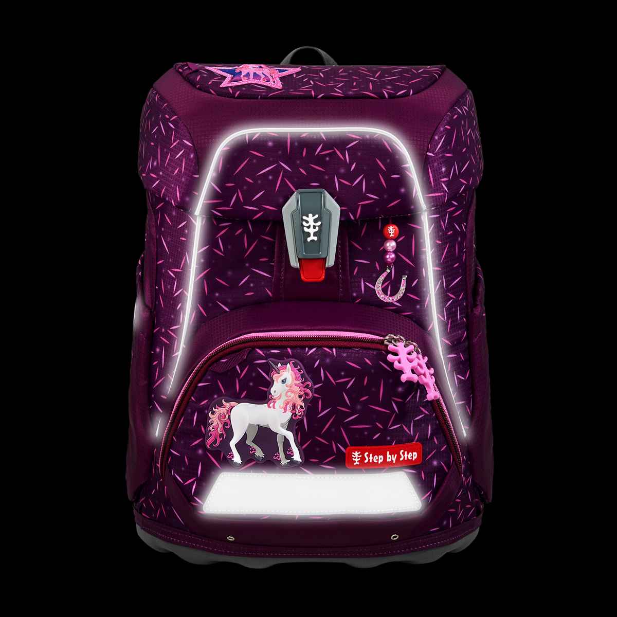 Step by Step FIT Schulranzenset 5tlg. Pretty Unicorn Nuala