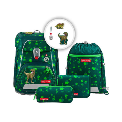 Step by Step FIT Schulranzenset 5tlg. Dino Targo