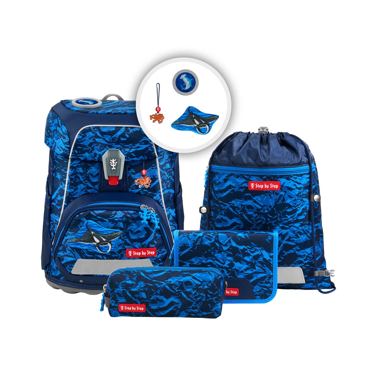 Step by Step FIT Schulranzenset 5tlg. Manta Rio