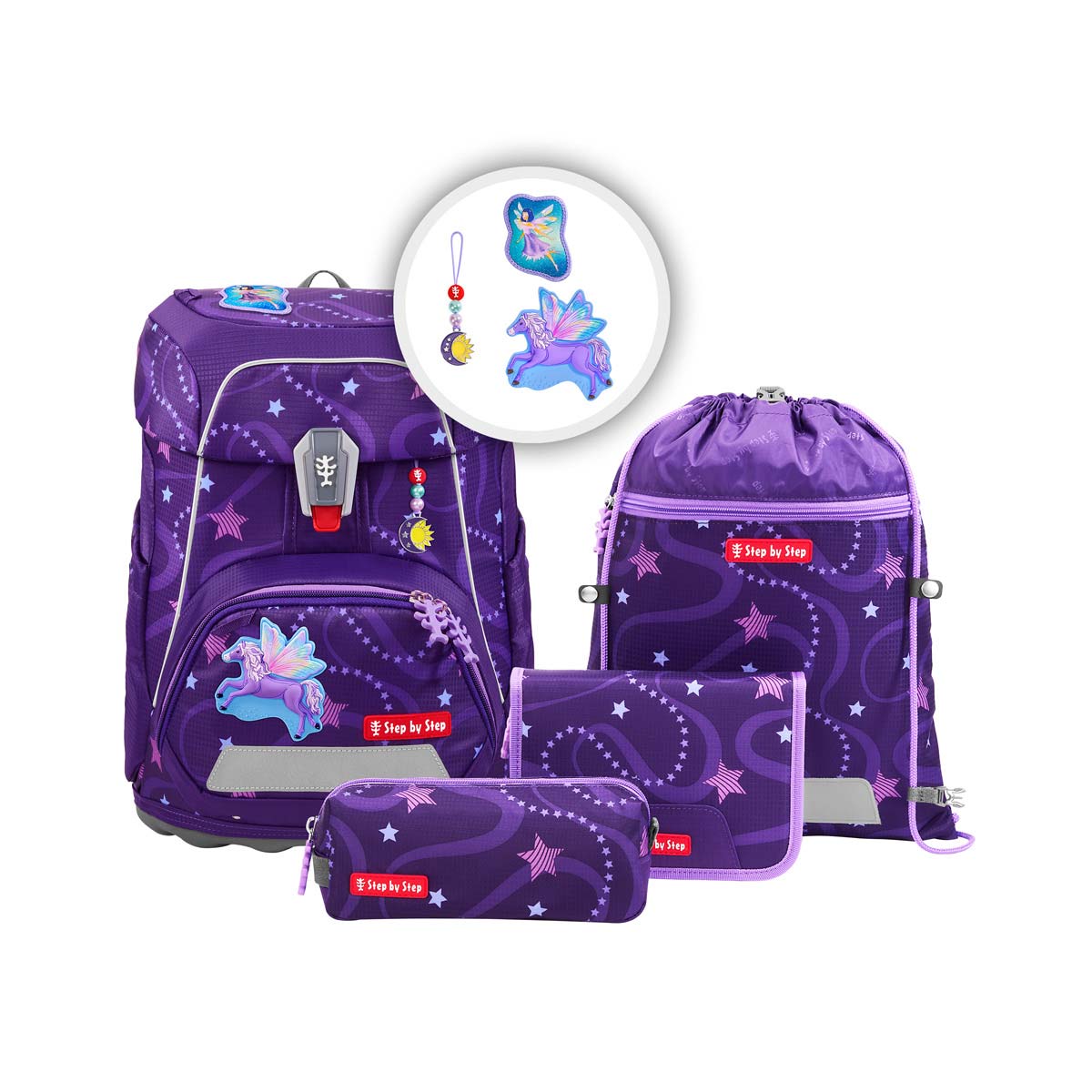 Step by Step FIT Schulranzenset 5tlg. Pegaus Emily