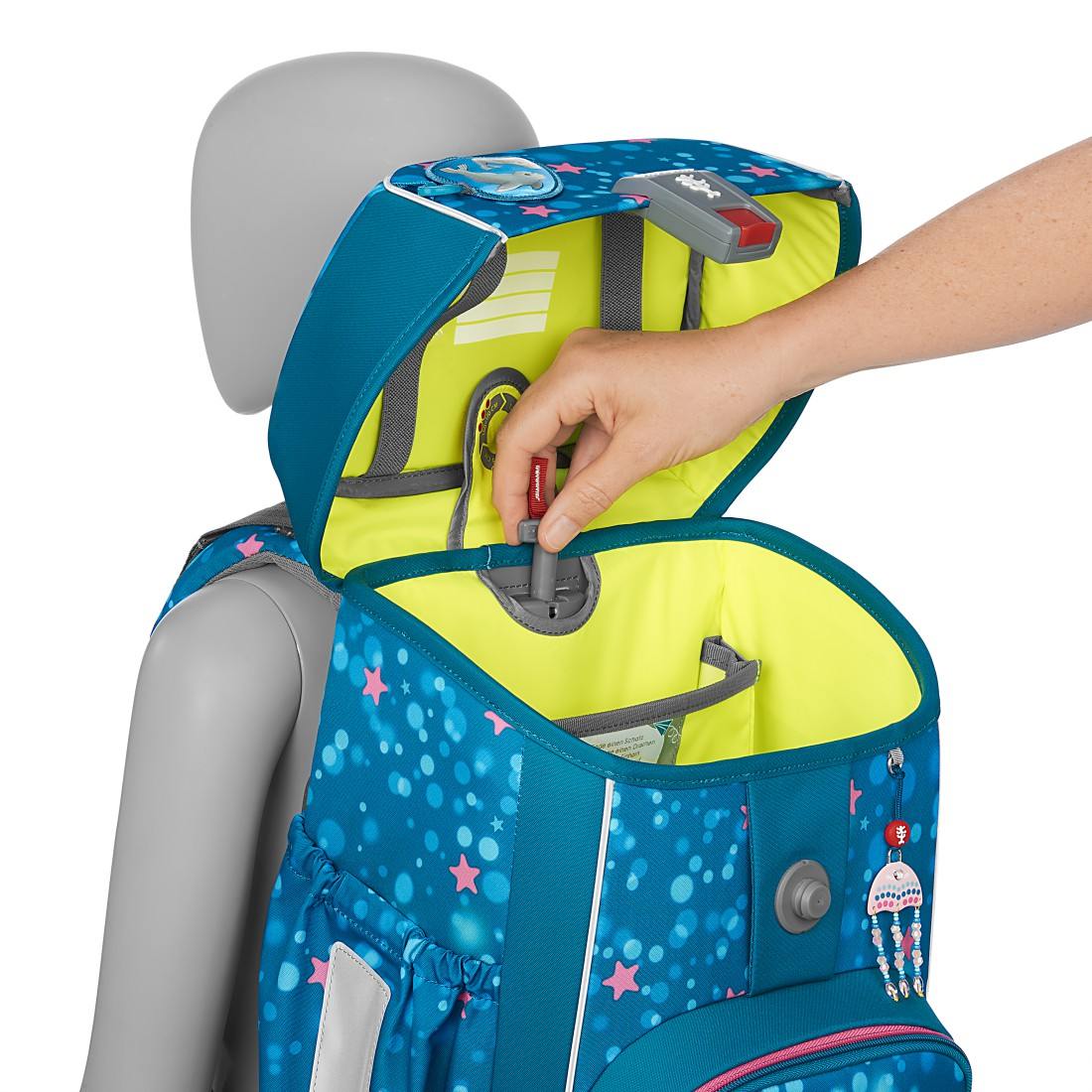 Step by Step Giant Schulranzenset 5tlg. Dolphin Azura