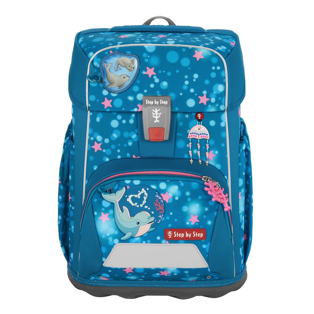 Step by Step Giant Schulranzenset 5tlg. Dolphin Azura