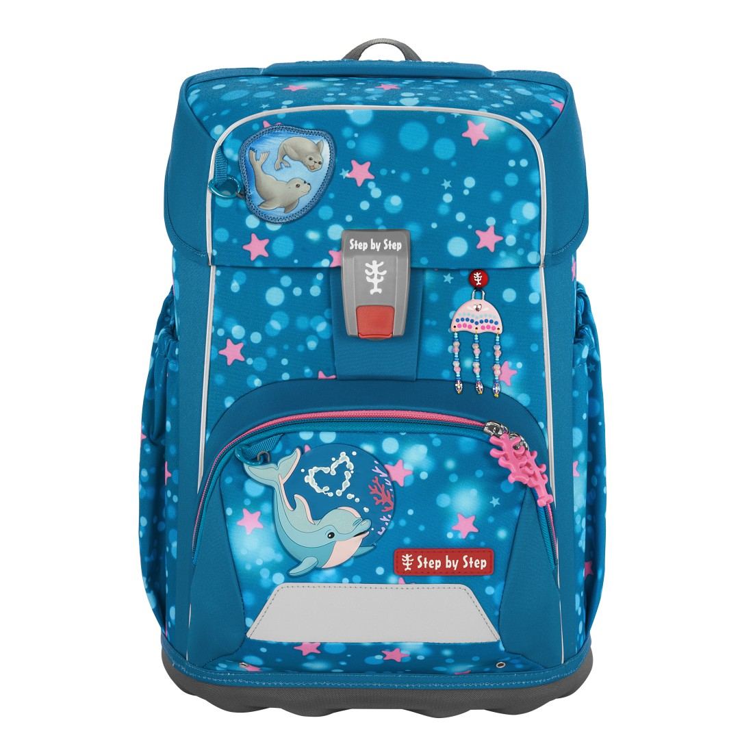 Step by Step Giant Schulranzenset 5tlg. Dolphin Azura