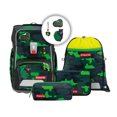 Step by Step Giant Schulranzenset 5tlg. Black Cat Chiko