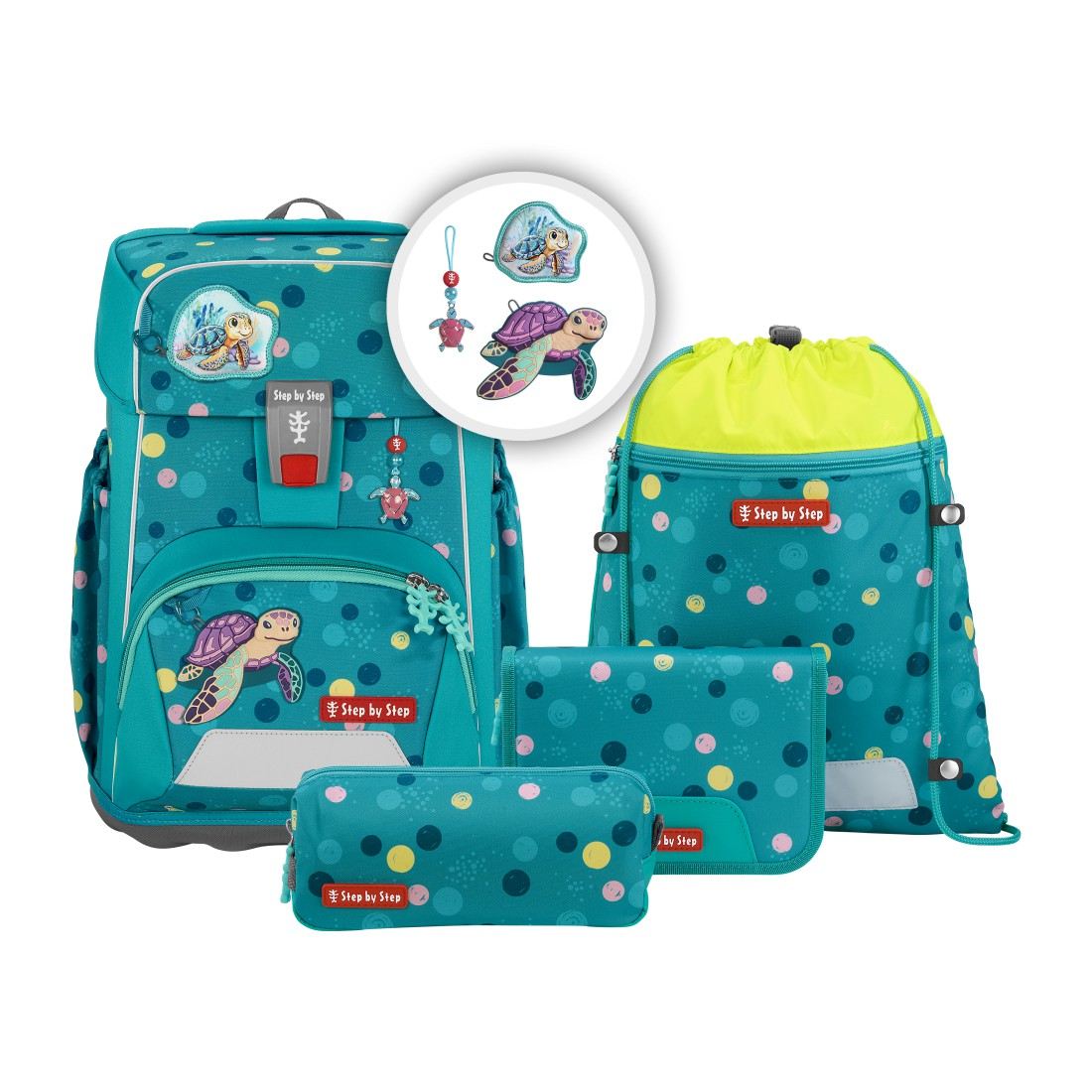 Step by Step Giant Schulranzenset 5tlg. Turtle Josie