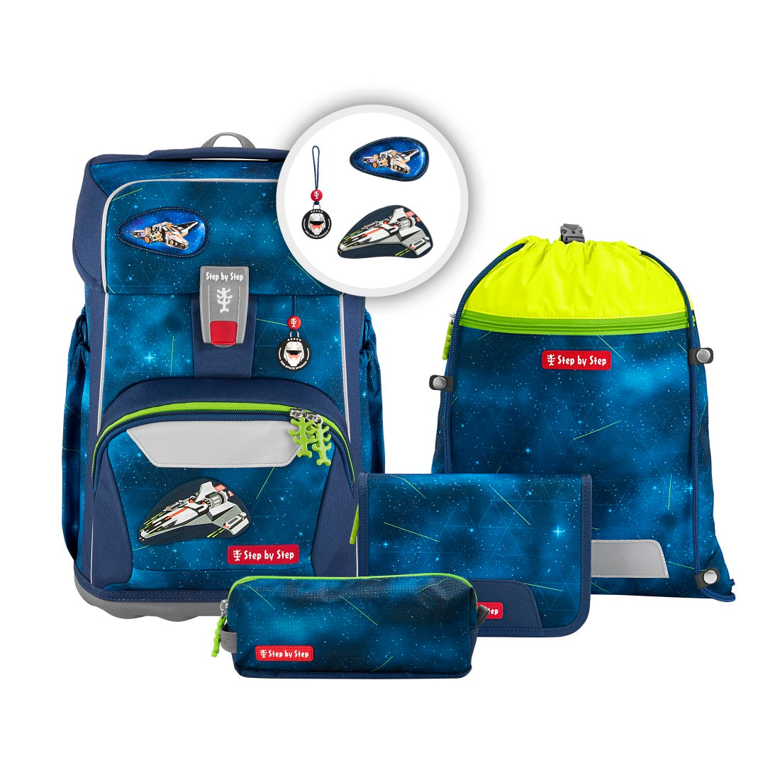 Step by Step Giant Schulranzenset 5tlg. Starship Galactus