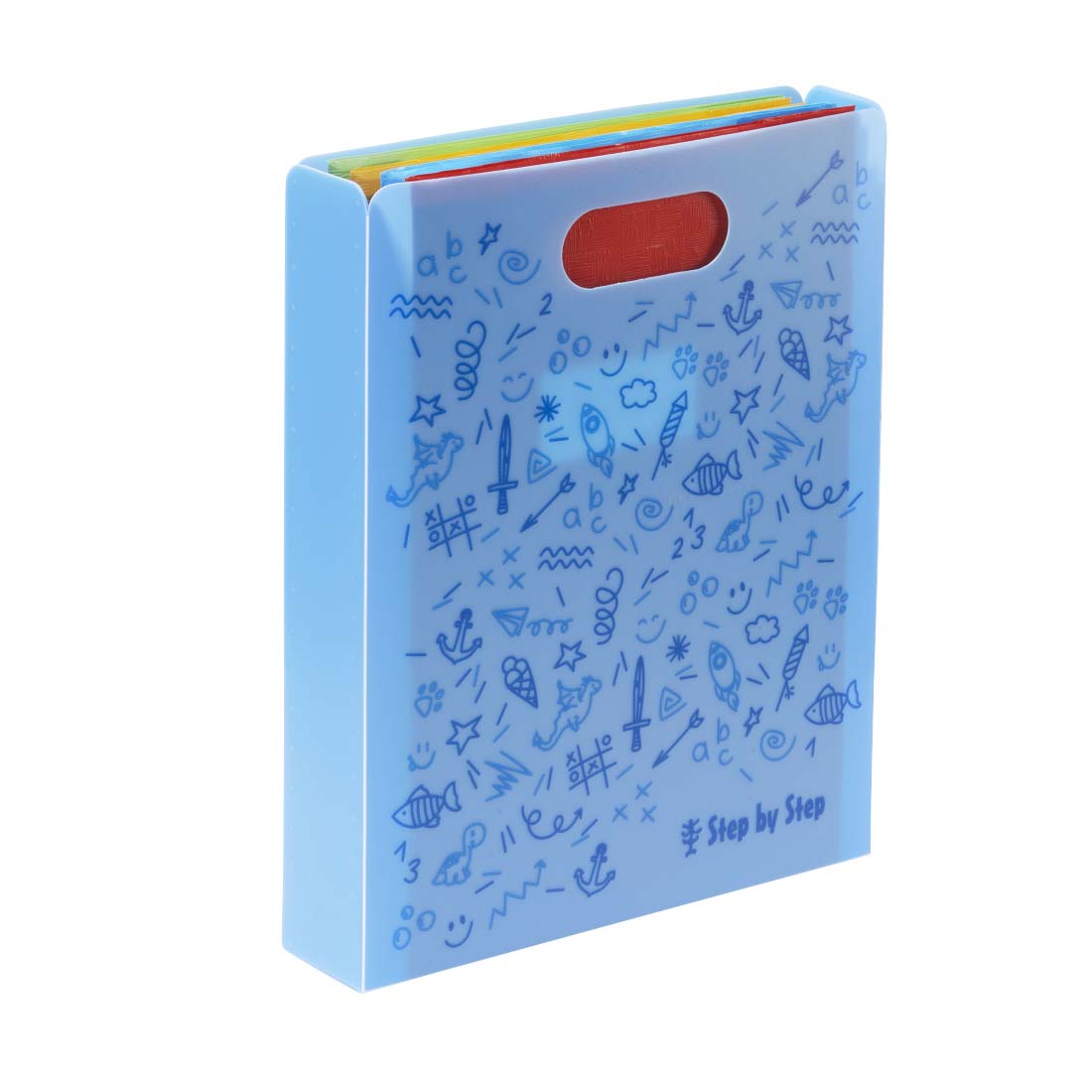 Step by Step Heftbox mit Tragegriff DIN A4, blau