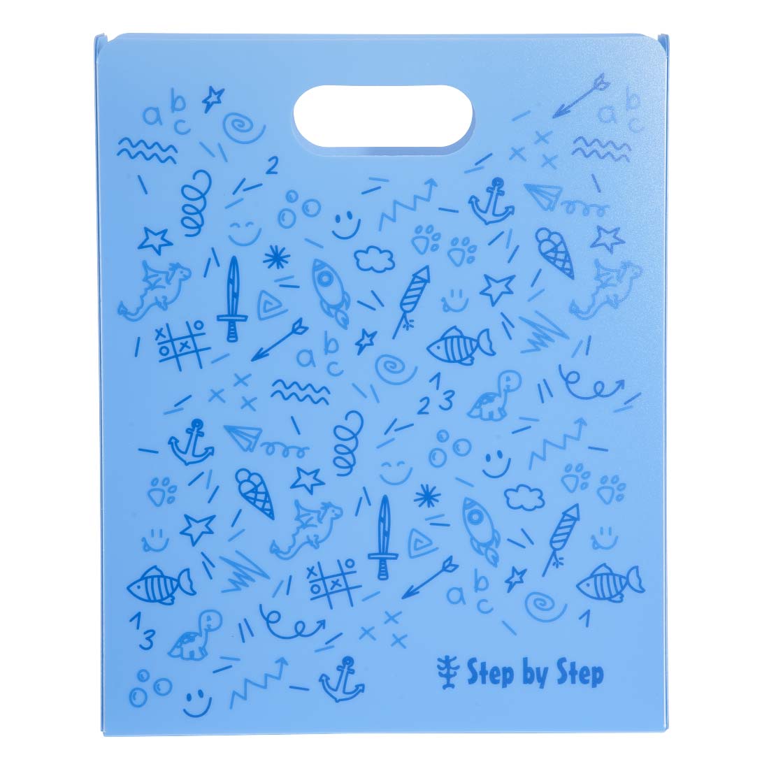 Step by Step Heftbox mit Tragegriff DIN A4, blau
