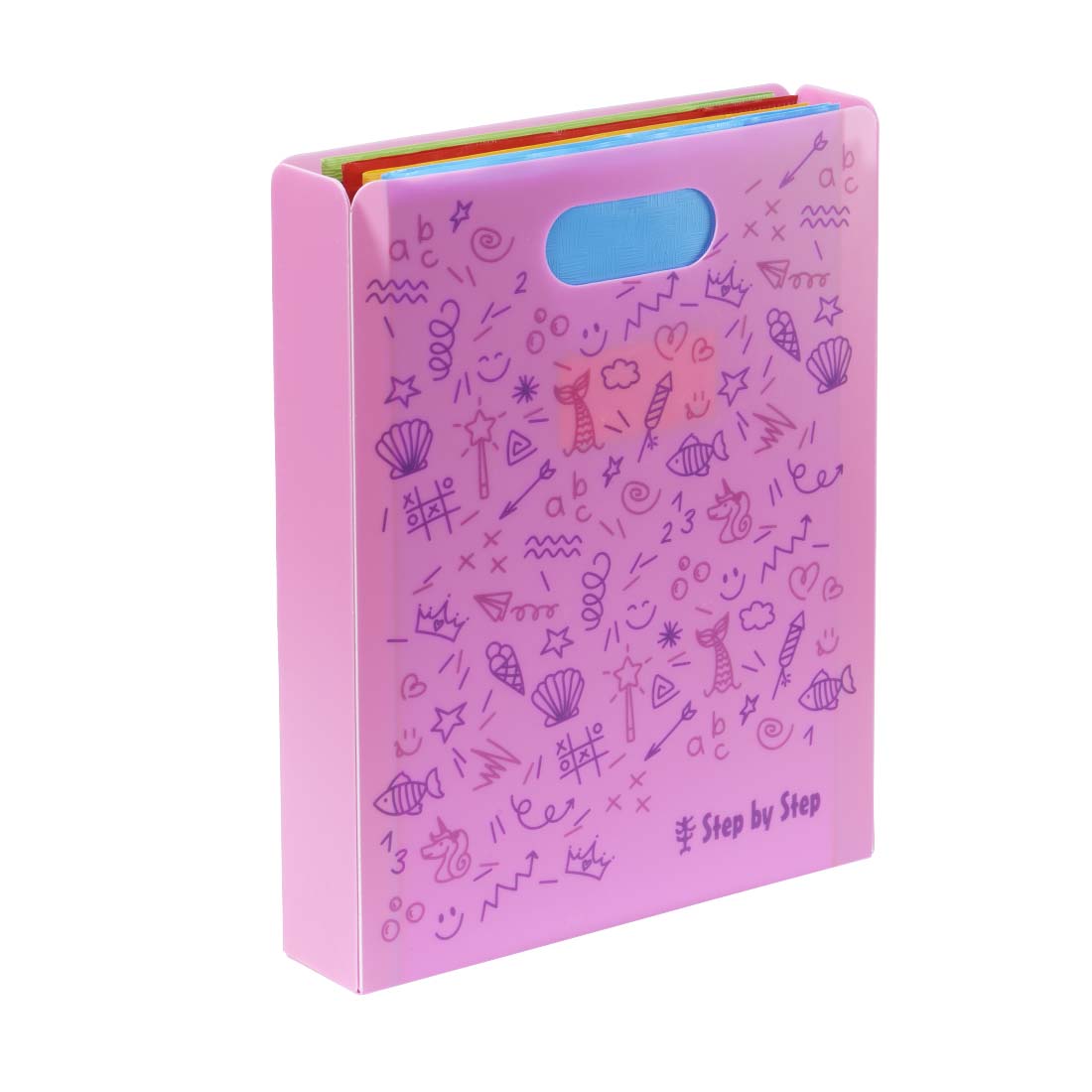 Step by Step Heftbox mit Tragegriff DIN A4, Pink