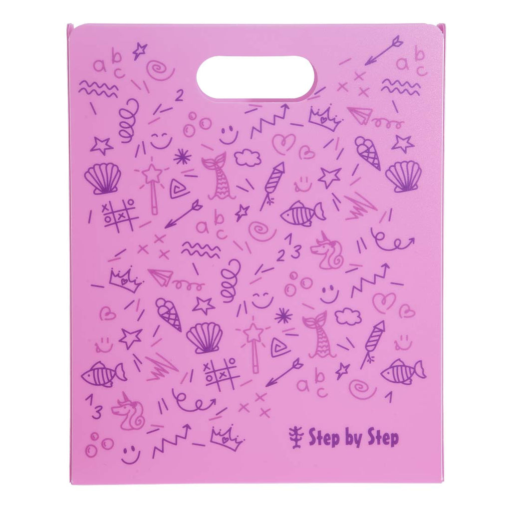 Step by Step Heftbox mit Tragegriff DIN A4, Pink