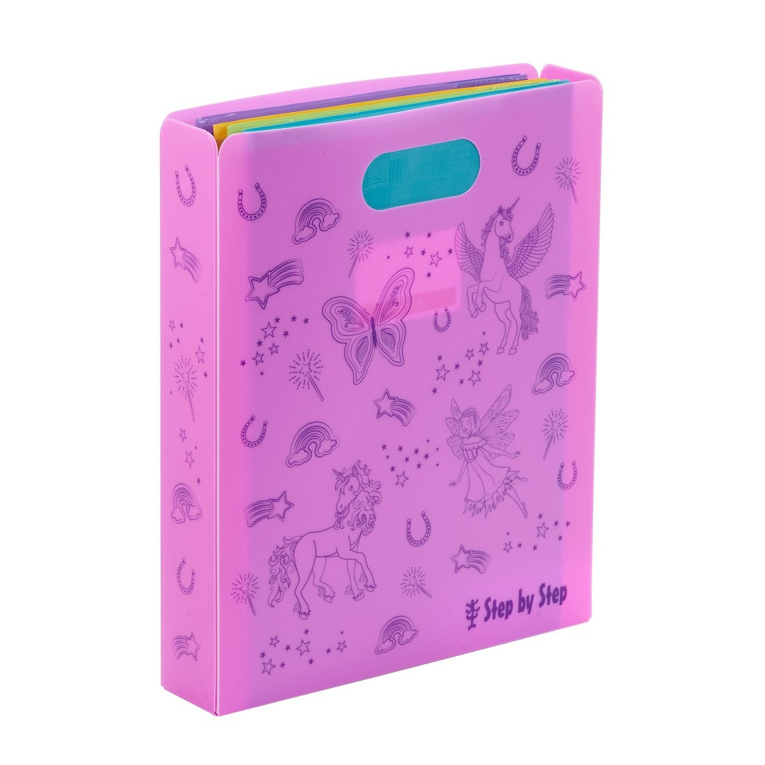 Step by Step Heftbox mit Tragegriff DIN A4 (pink)