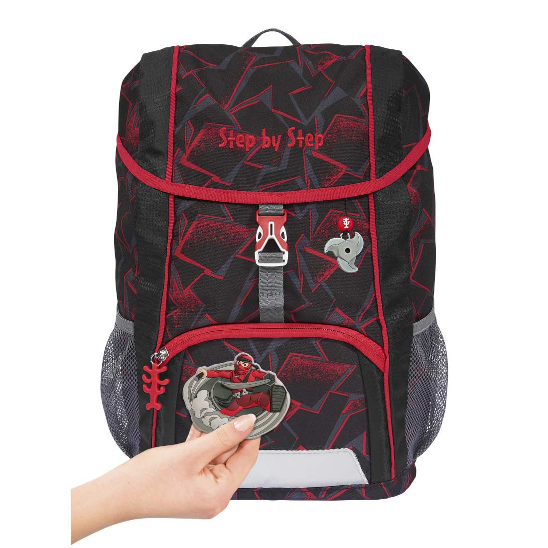 Step by Step JUNIOR KID Kindergartenrucksack-Set 3tlg. Ninja Yuma