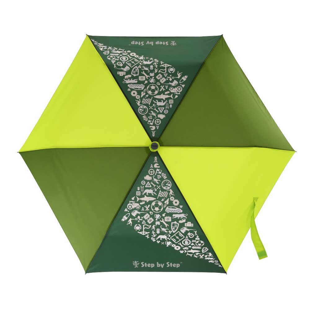 Step by Step Kinder Regenschirm Lime mit Magic Rain Effekt