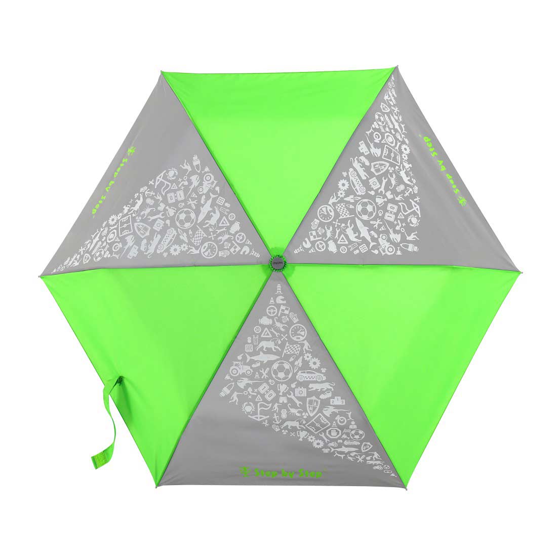Step by Step Kinder Regenschirm Neon Green