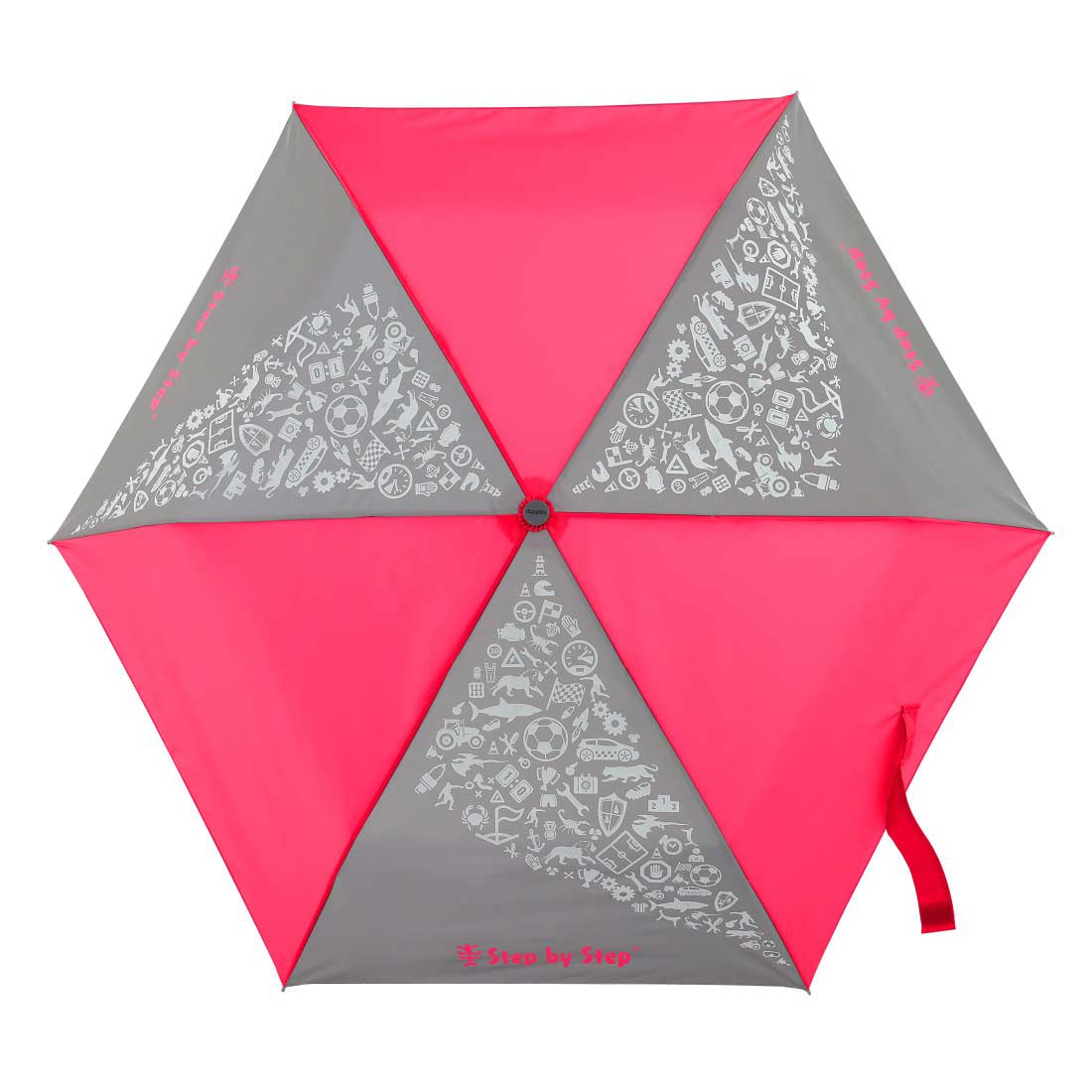 Step by Step Kinder Regenschirm Neon Pink