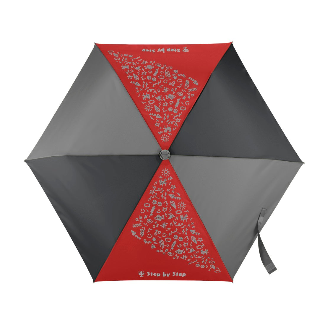 Step by Step Kinder Regenschirm Red mit Magic Rain Effekt