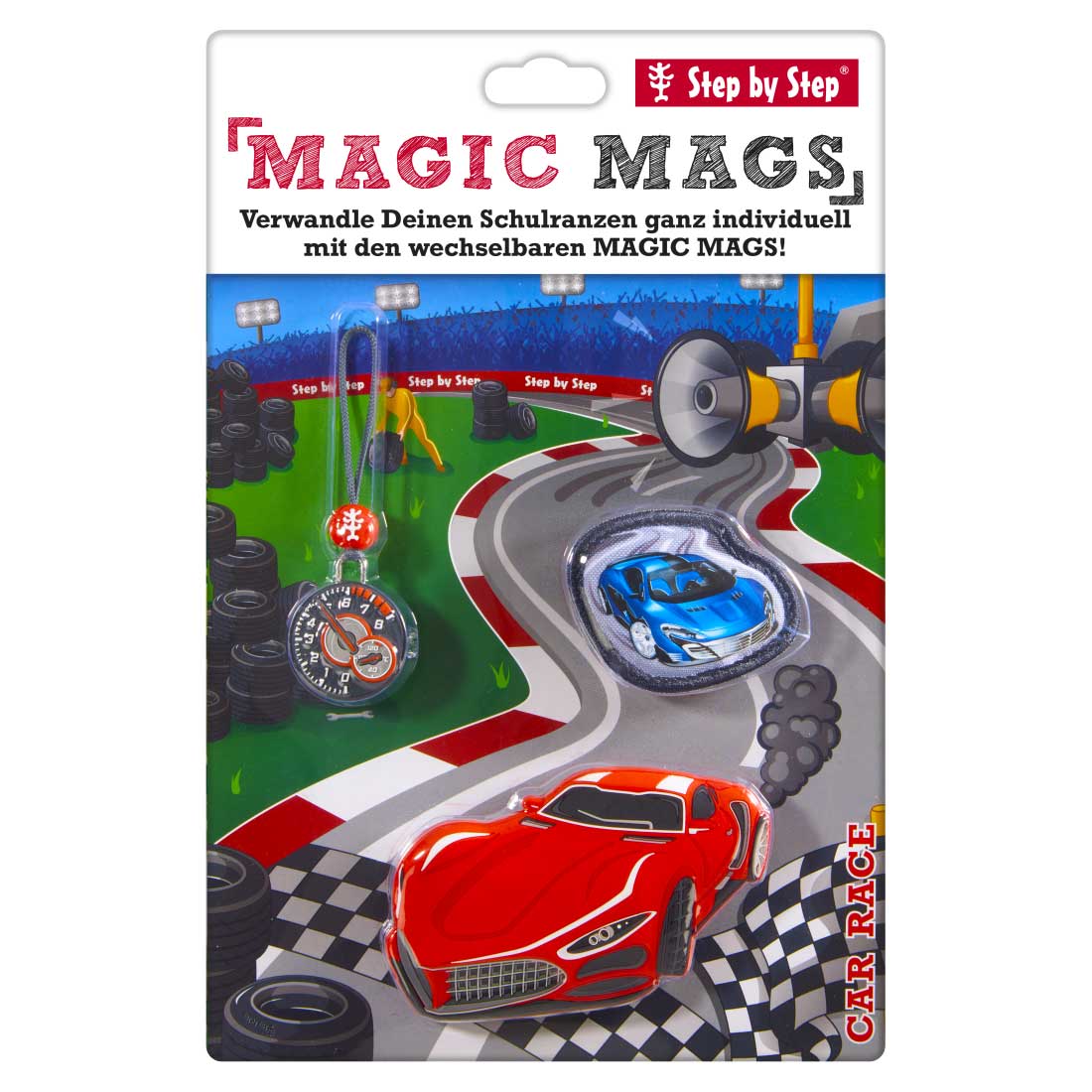Step by Step Magic Mags Car Race Mike