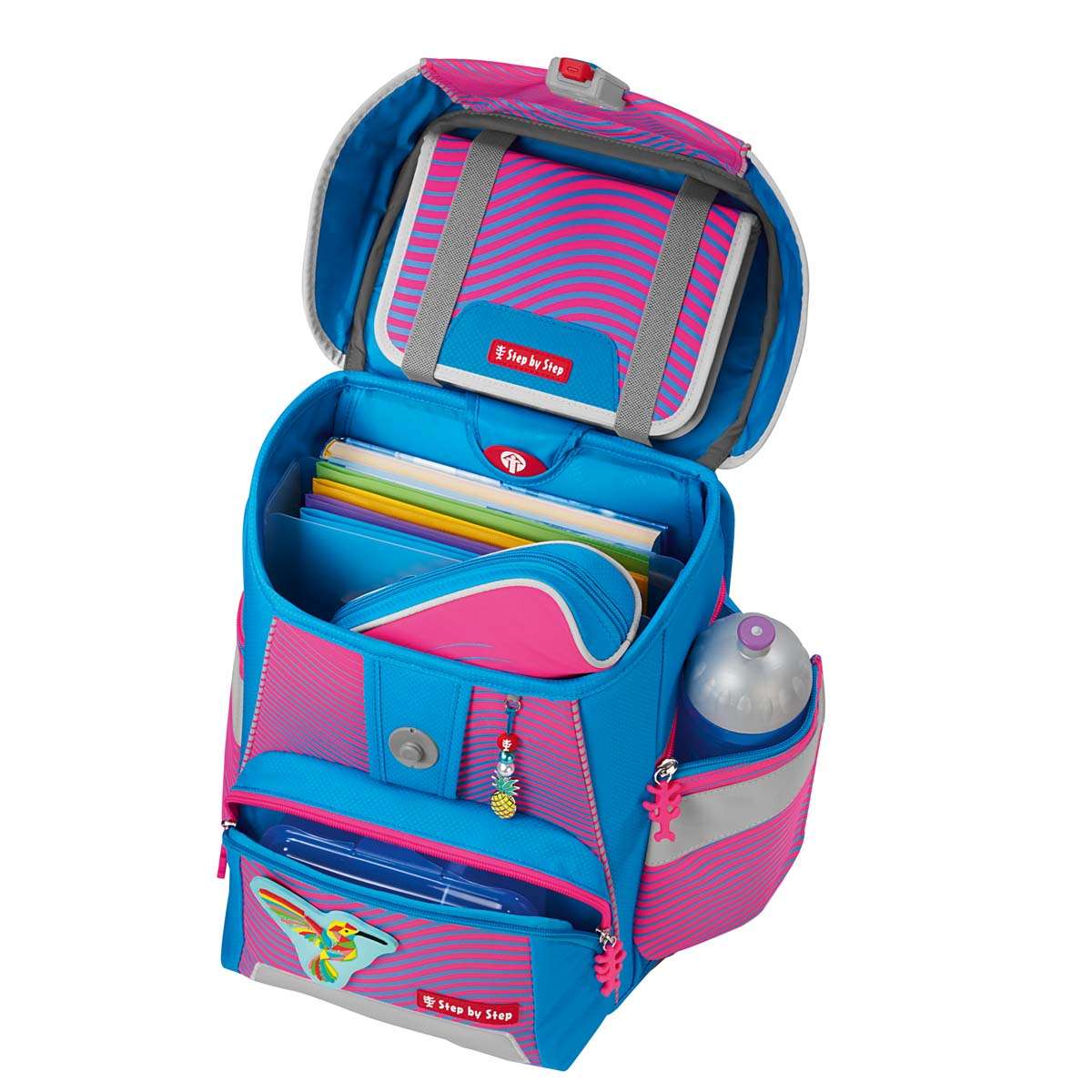 Step by Step Space NEON Schulranzenset 5tlg. Kolibri Kaja