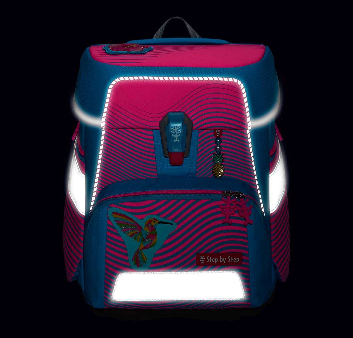 Step by Step Space NEON Schulranzenset 5tlg. Kolibri Kaja