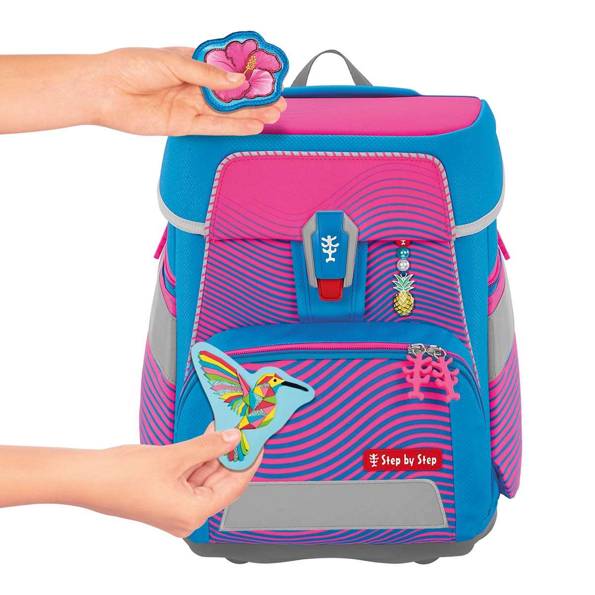 Step by Step Space NEON Schulranzenset 5tlg. Kolibri Kaja