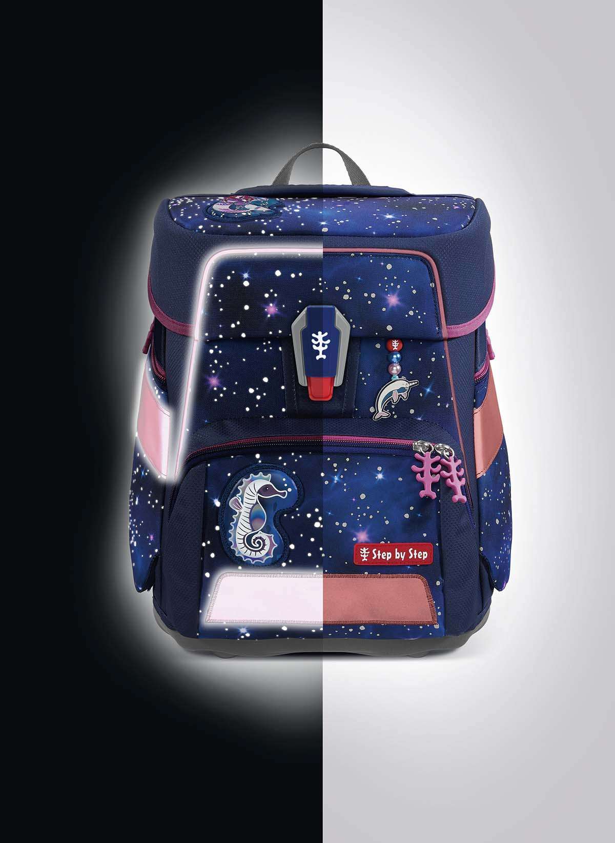 Step by Step Space Reflect Schulranzenset 5tlg. Star Seahorse Zoe