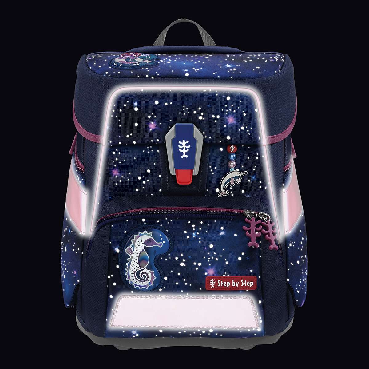 Step by Step Space Reflect Schulranzenset 5tlg. Star Seahorse Zoe