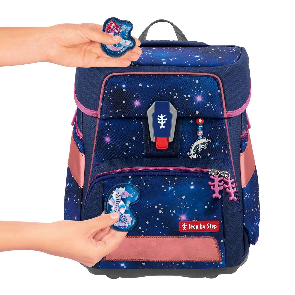 Step by Step Space Reflect Schulranzenset 5tlg. Star Seahorse Zoe
