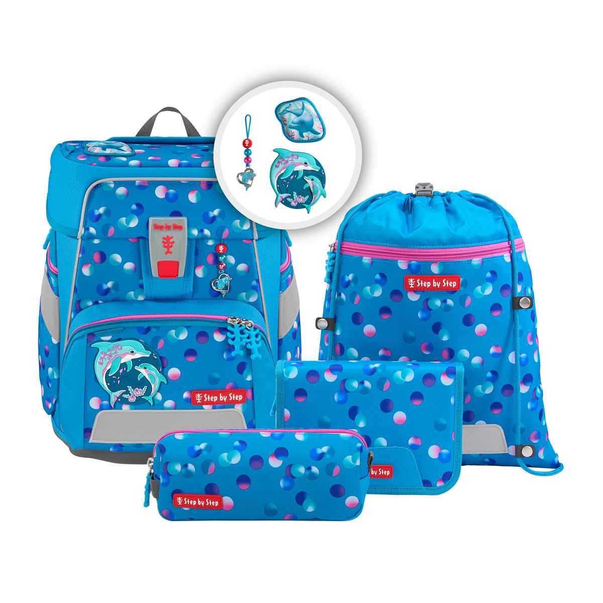 Step by Step Space Schulranzenset 5tlg. Dolphin Finja