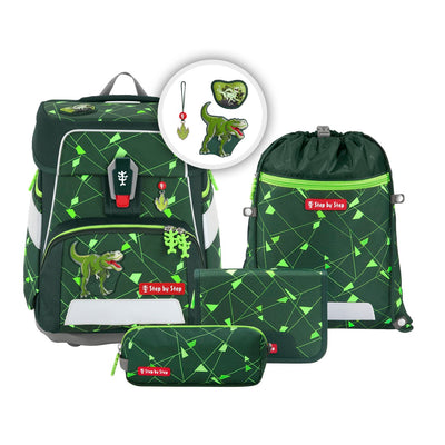 Step by Step Space Shine Schulranzenset 5tlg. Dino Night Tyro