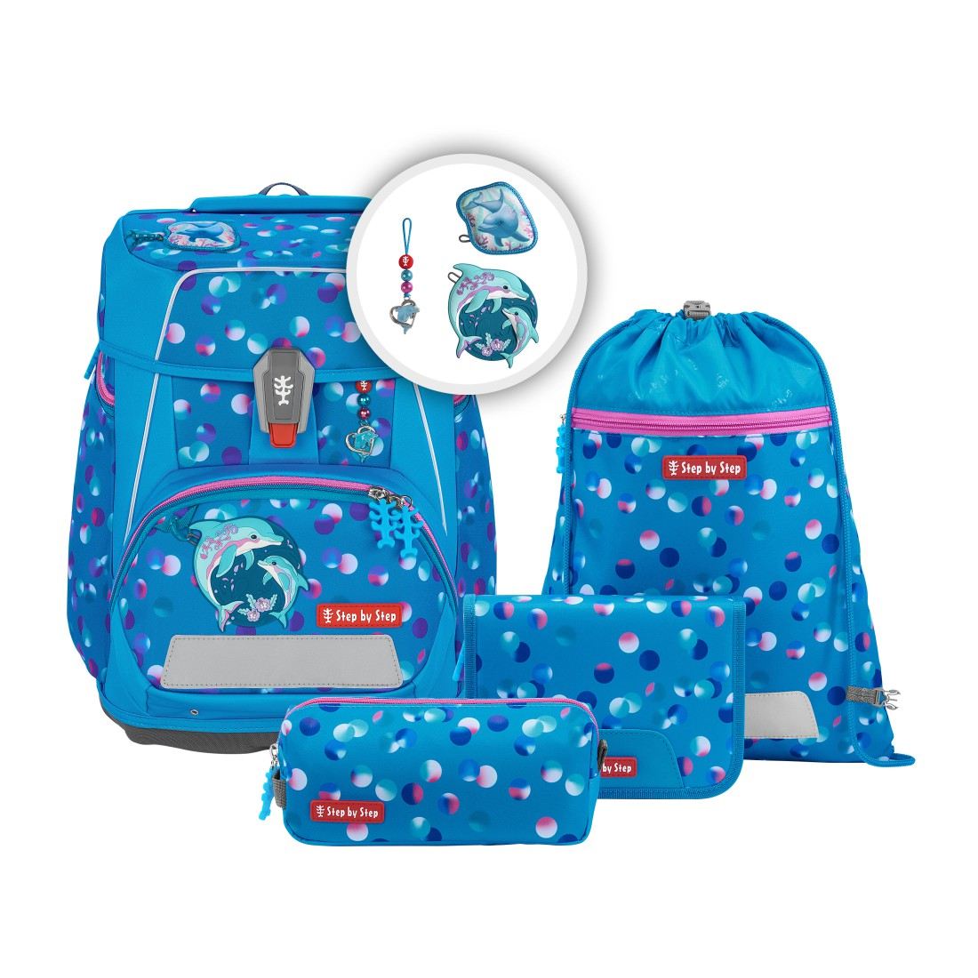 Step by Step Space Schulranzenset 5tlg. Dolphin Finja