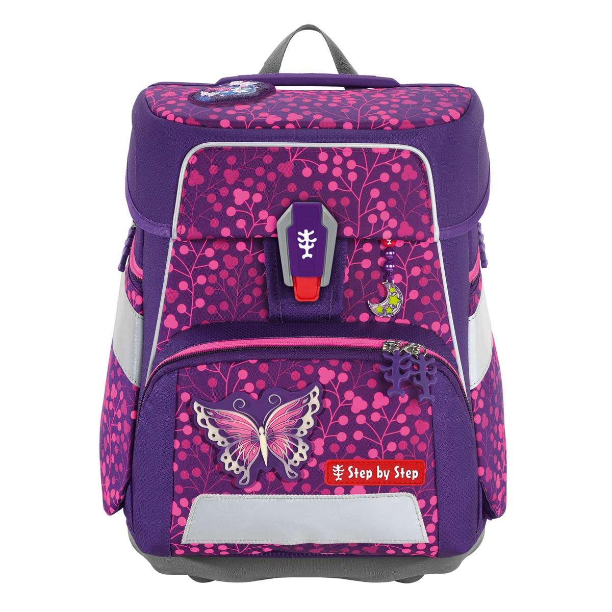 Step by Step Space Shine Schulranzenset 5tlg. Butterfly Night Ina