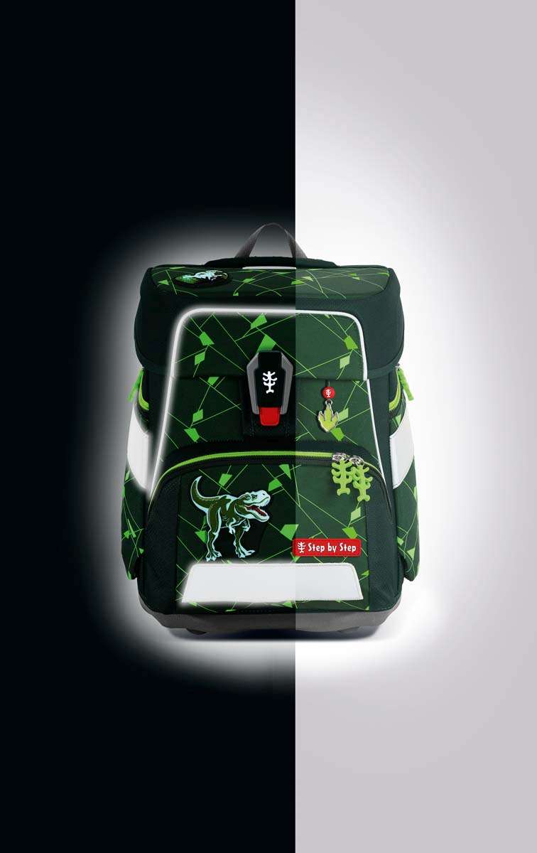 Step by Step Space Shine Schulranzenset 5tlg. Dino Night Tyro