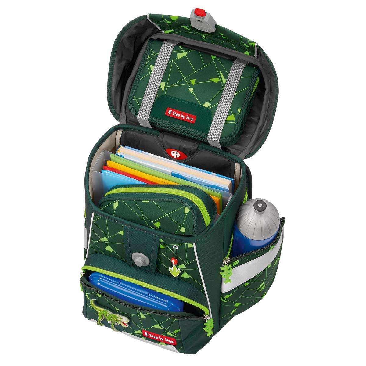 Step by Step Space Shine Schulranzenset 5tlg. Dino Night Tyro
