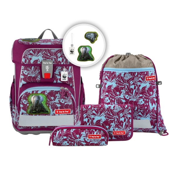 Step by Step Cloud WWF Schulranzenset 5tlg. Elephants