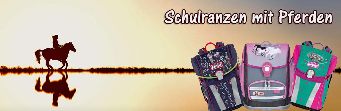 Schulranzen mit Pferden