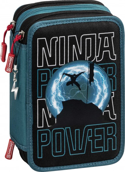 Brunnen 3-fach Federmäppchen Ninja Power