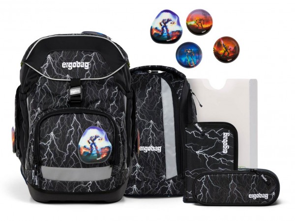Ergobag Pack Schulrucksack Set 6-teilig Super ReflektBär 2025