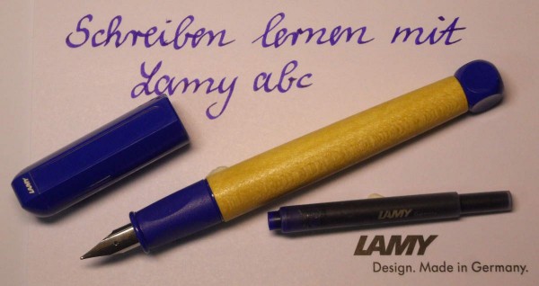 LAMY Schreiblernfüller abc für Rechtshänder, Farbe blau
