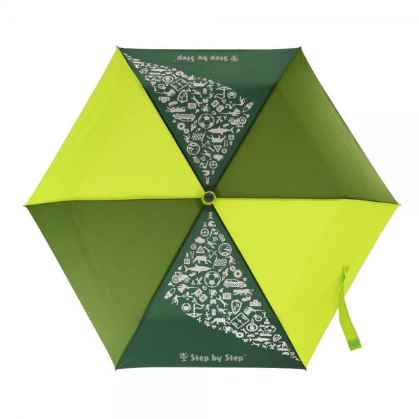 Step by Step Kinder Regenschirm Lime mit Magic Rain Effekt