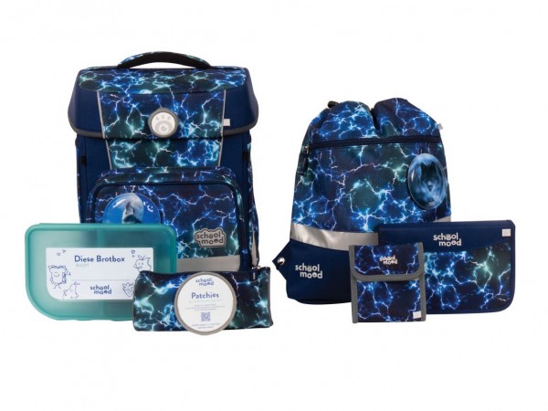School Mood Hero MAXX Air+ 7tlg. Schulranzenset Wolf Felix