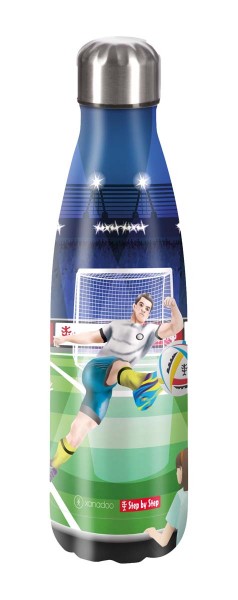 Step by Step Edelstahl Trinkflasche Soccer Ben