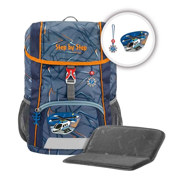 Step by Step KID Kindergartenrucksack-Set 3tlg. Helicopter Sam