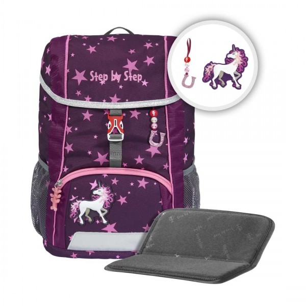 Step by Step JUNIOR KID Kindergartenrucksack-Set 3tlg. Unicorn Nuala